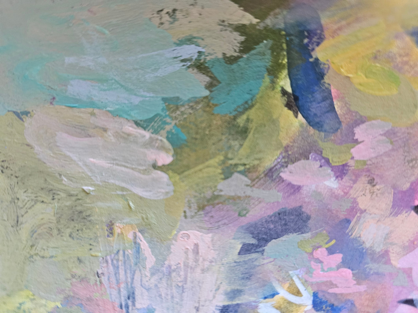 Lily pond-abstract painting