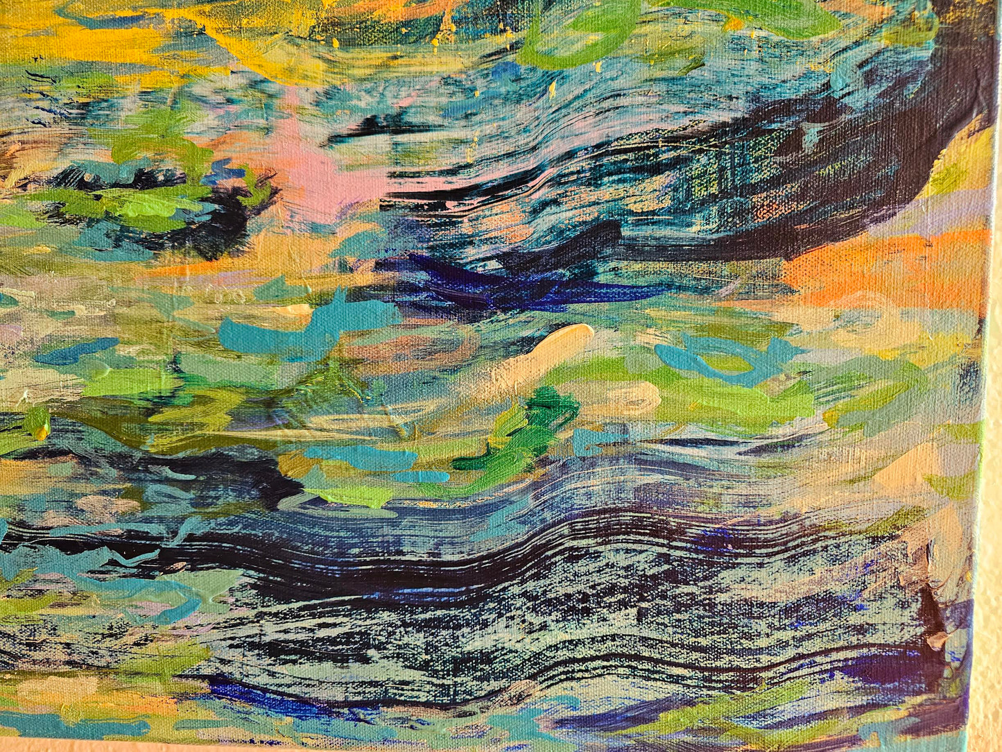 Sunset in Hawaii-Abstract painting-contemporary seascape