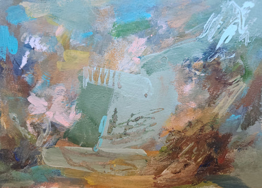 Travel diaries-abstract painting