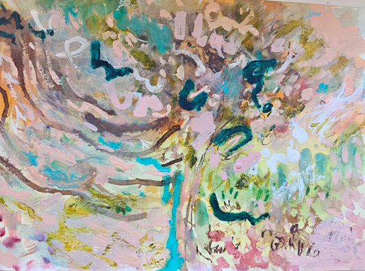 The giving tree-abstract painting
