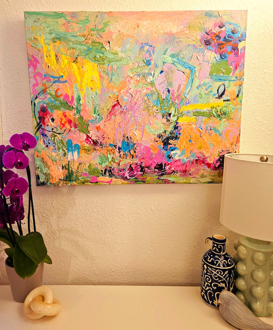 Sugar plum-abstract painting-contemporary painting-original Art