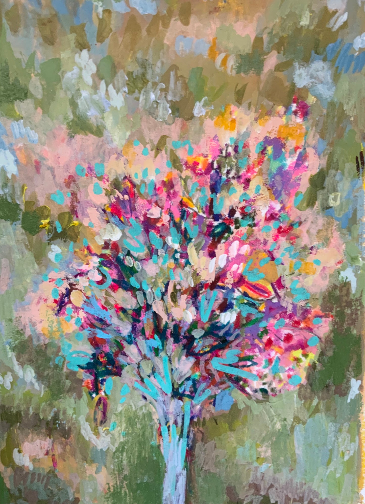 Tree of life-Contemporary painting on paper